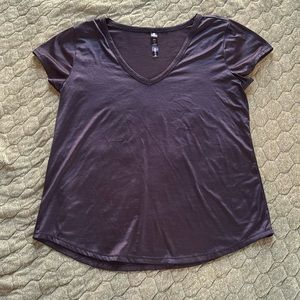 90 degrees by Reflex Black short sleeve workout top Size Large